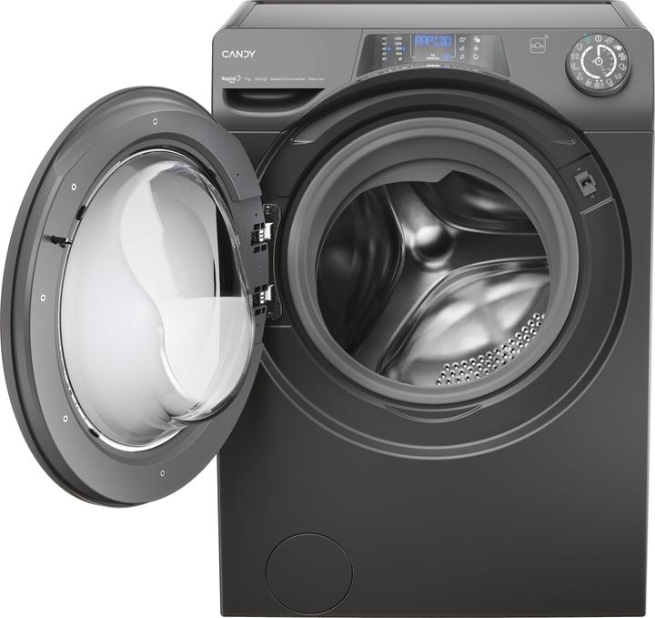 Image du produit Candy RP4 476BWMRR/1-S Lave-linge, A, chargement frontal, profondeur 45 cm, 7 kg, Anthracite (7 kg, Gauche, Prise UE)