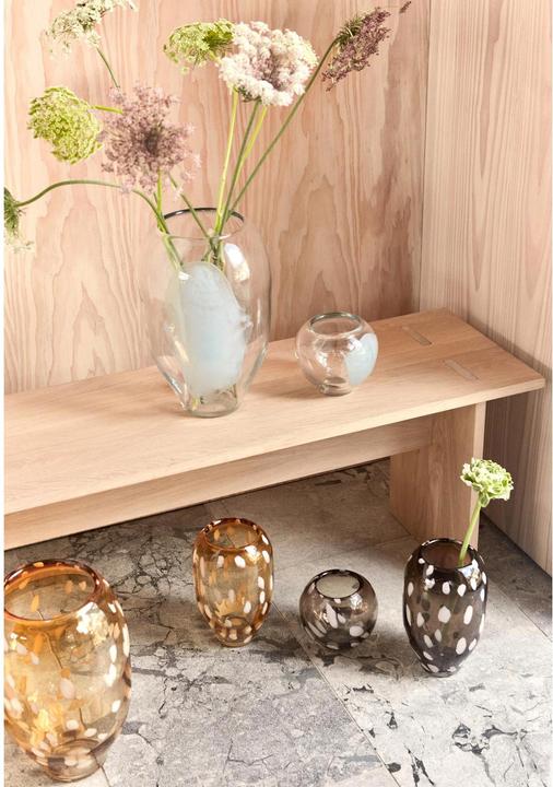 Image du produit Oyoy Vase Jali petit 14 cm, Smoke (1 x)
