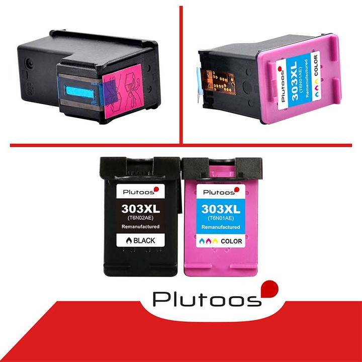 Image du produit Plutoos HP 303 XL HP 303 XL Cartouches XXL compatibles (CF, CL)