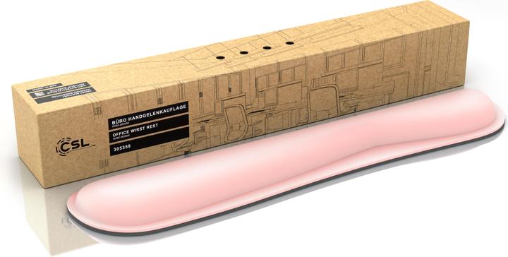 Immagine prodotto CSL Poggiapolsi per tastiera, poggiapolsi per tastiera da 43 cm, postura ergonomica, lavabile, rosa