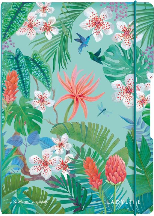 Actual product image Herlitz Ladylike Jungle Notebook A4 80 Sheets Green (A4, Soft cover)