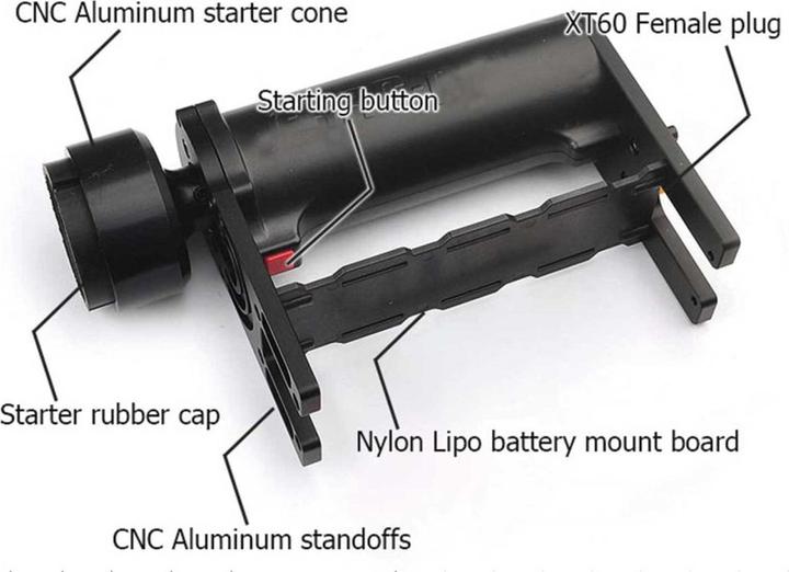 Image du produit Pichler démarreur électrique 15cc -62cc pour batterie lipo, sans fil