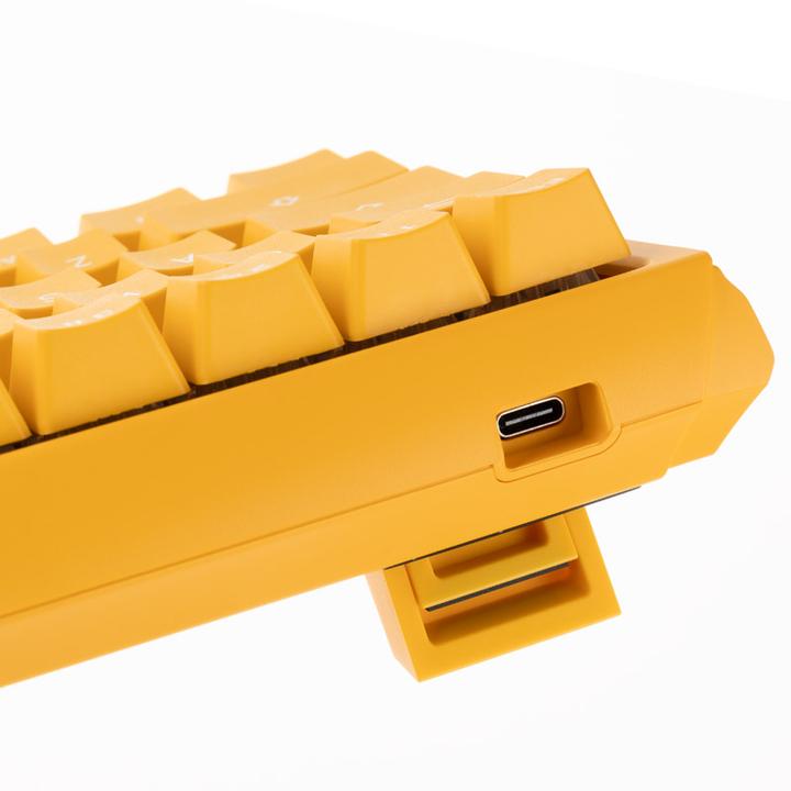 Actual product image Ducky One 3 Yellow SF Gaming Keyboard, RGB LED - MX-Blue (US) (US, Cable)