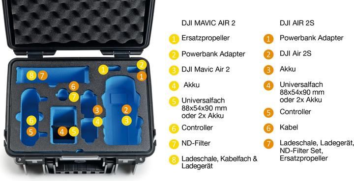 Image du produit B&W International Affaire Copter Type 3000 (Valises de drone, DJI Mavic Air 2)