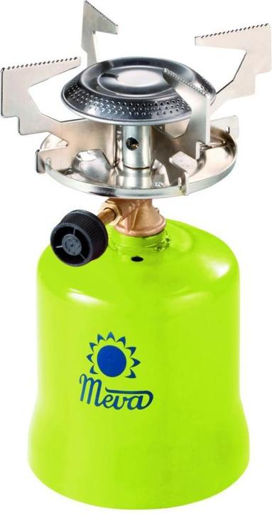 Produktbild Meva Gas-Touristenkocher mit durchstochenen Gaskartuschen FOCUS 1,4 kW