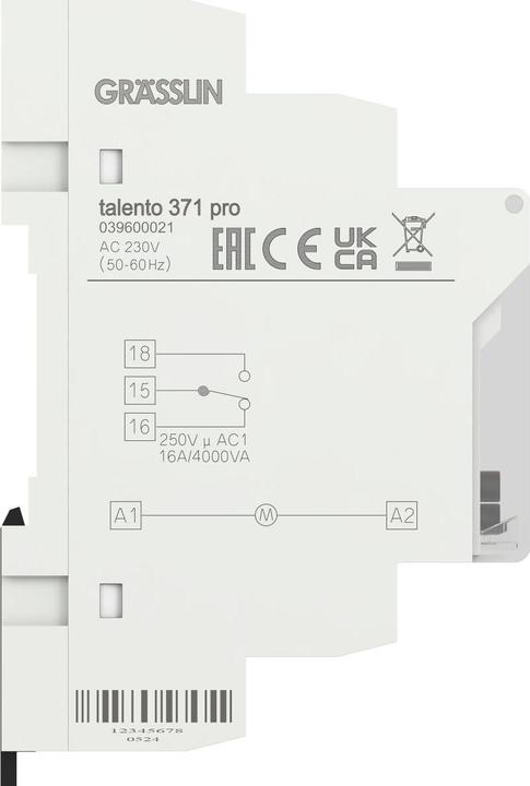 Produktbild Elbro REG-Schaltuhr digital talento 371 pro 230V 16A Gangres.3 Jahren 1 Kanal
