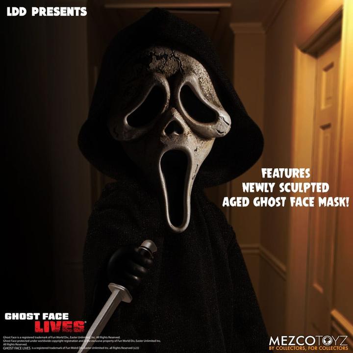 Actual product image Mezco Toys Scream Living Dead Dolls Ghost Face - Zombie Edition