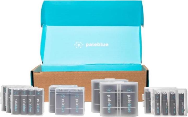 Actual product image Pale Blue Home Conversion Kit (28 pcs., D, AAA, AA, 9V Block, 5000 mAh)
