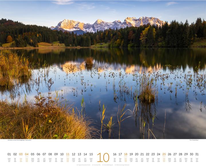 Actual product image Wasser Kalender 2026 (54 x 48 cm, Hardcover, German, French, English)