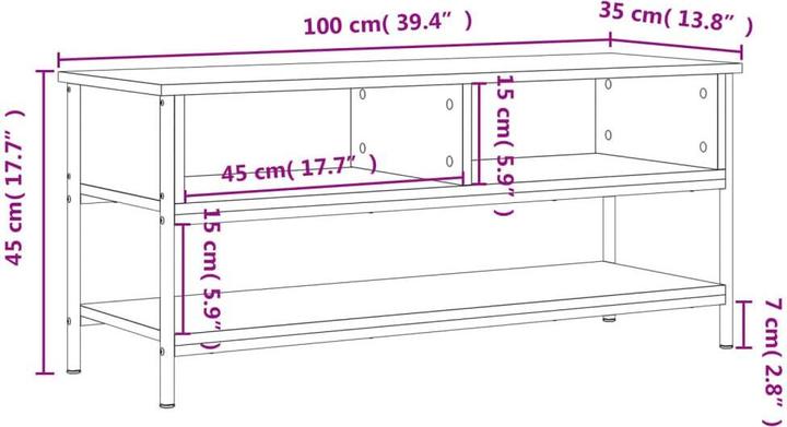 Produktbild VidaXL Kaiser (100 x 35 x 45 cm)