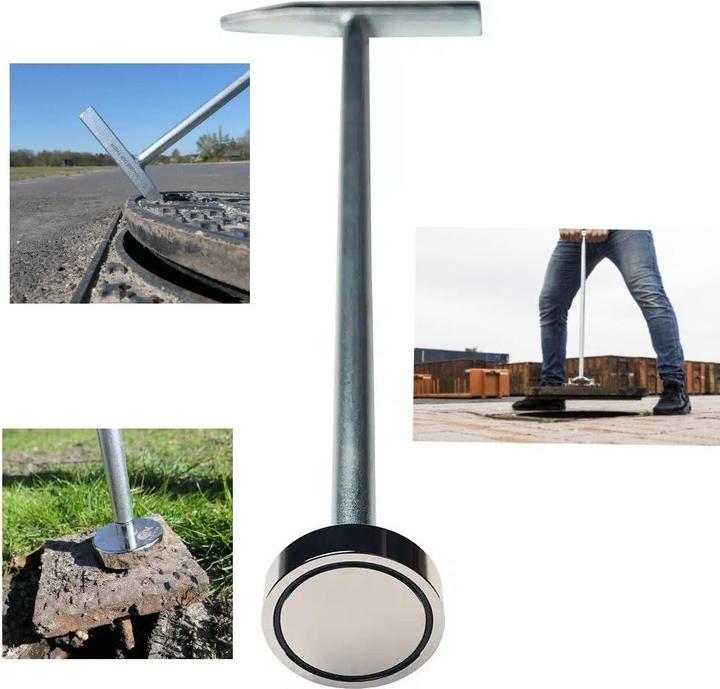 Actual product image Magnetar Thor - Manhole Cover Lifter - Manhole Hook With Hammer