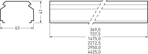 Immagine prodotto Trilux Profilo di supporto (73.75 cm)