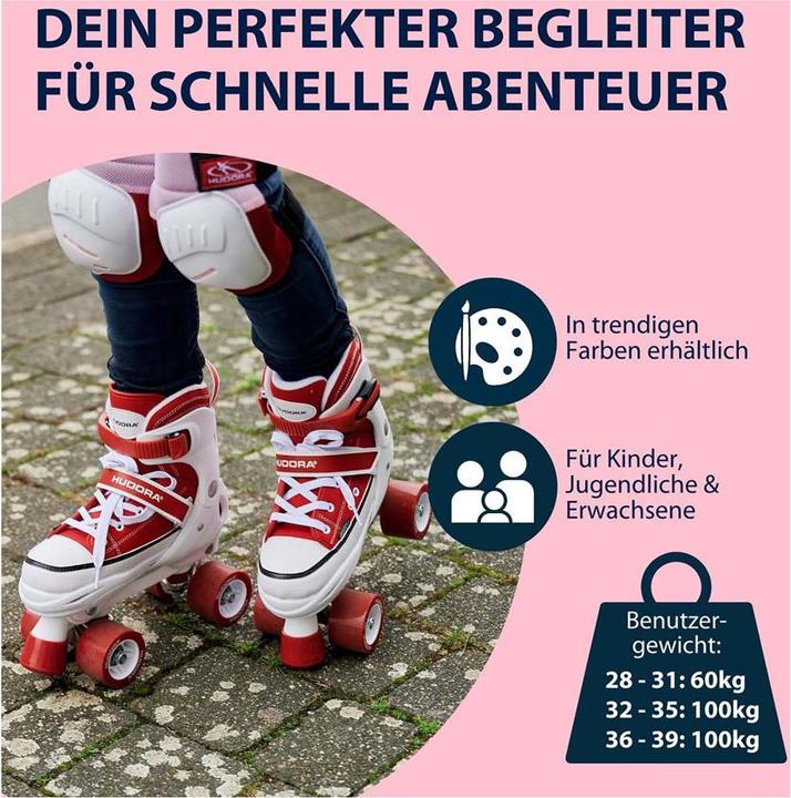 Produktbild Hudora Rollschuhe SNEAKER (36, 37, 38, 39)