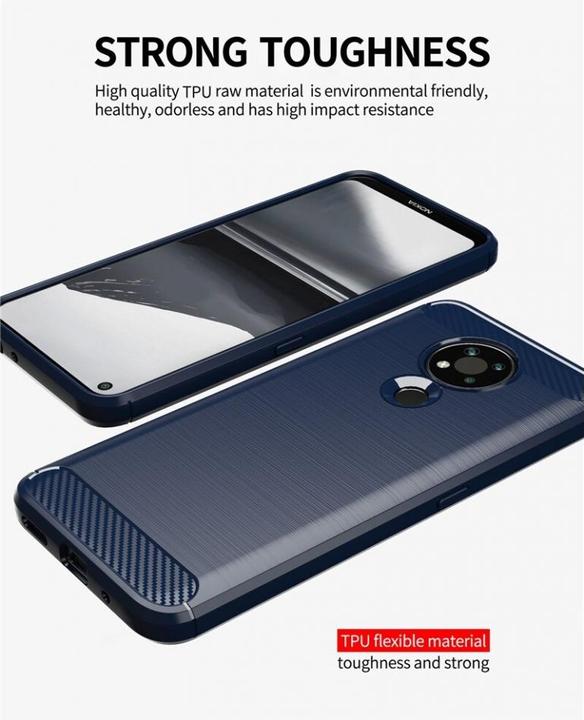 Produktbild Screenguard Nokia 3.4 Hülle Carbon Brushed Soft TPU (Nokia 3.4)