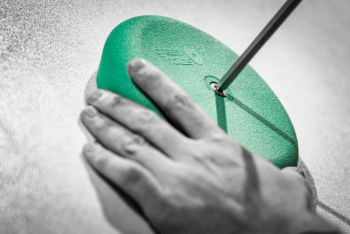 Actual product image Greenholds System Disk System Climbing Handle (1 piece) (Green)