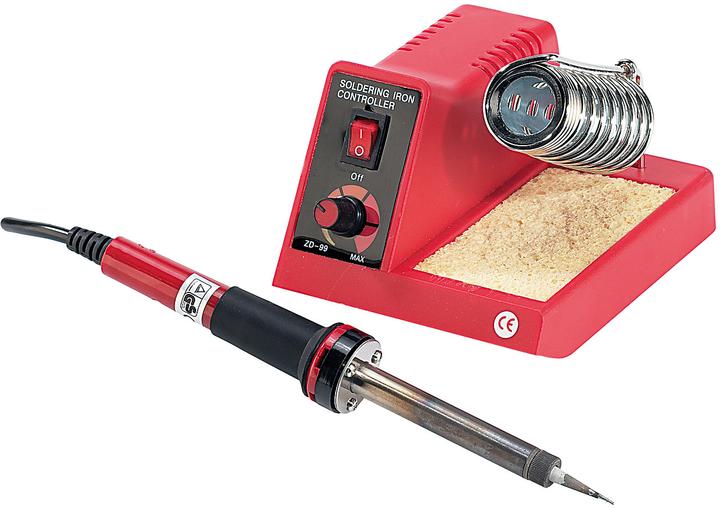 AGT Set completo di stazione di saldatura con 5 punte di saldatura, 150 - 480 °C, 58 Watt