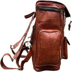 Immagine prodotto Only-Bags.Store Zaino in pelle, zaino da viaggio, zaino roll top in pelle marrone, borsa per laptop, Unisex