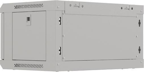 Produktbild Lanberg Wandmontage 19 4HE 540X350 grauer Rackschrank mit Glastür (flat pack) (10.86 HE, 19 Zoll Rack)