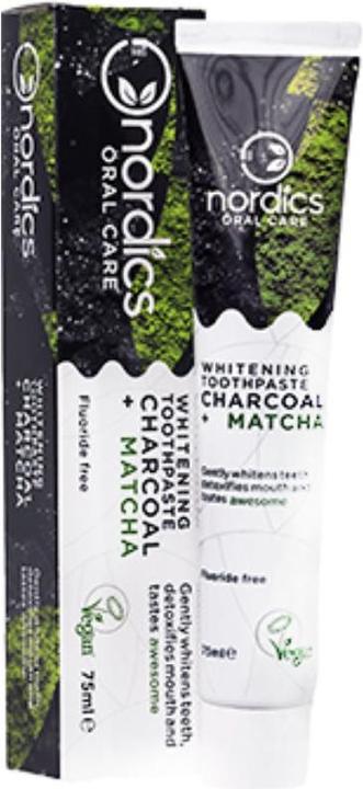 Image du produit Nordics Dentifrice blanchissant Charcoal & Matcha (75 ml)