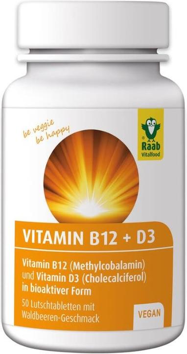 Image du produit Raab Vitamines B12 & D3 (60 pièce(s), Cachets, 90 g)