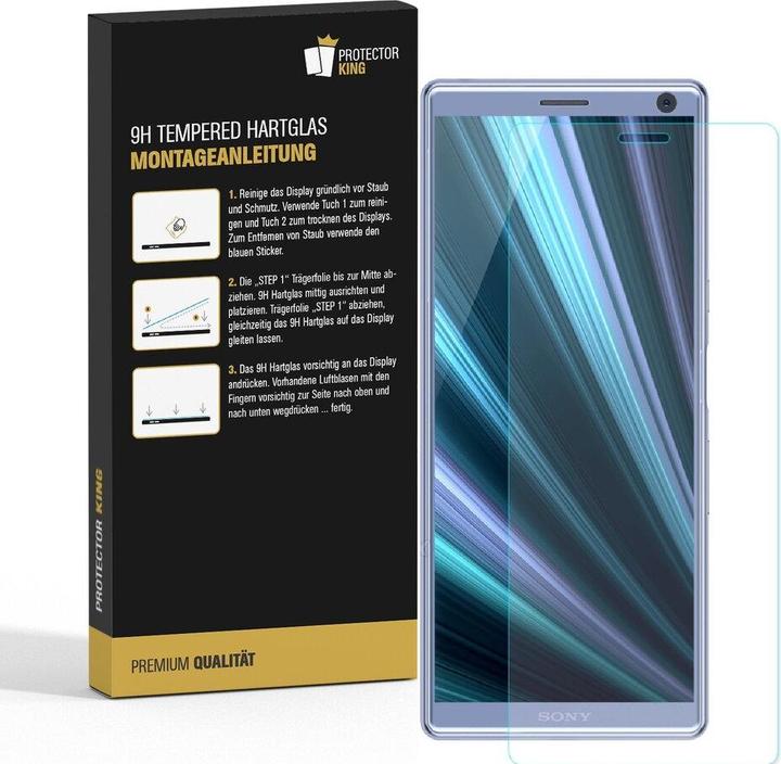 Produktbild Protectorking 1x echtes Tempered 9H Panzerhartglas 3D KLAR (1 Stück, Sony Xperia 10 Plus)