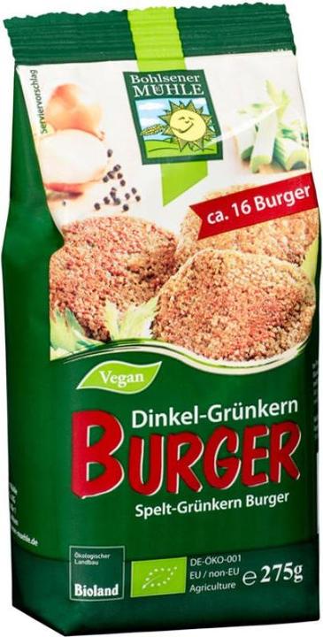 Bohlsener Mühle Mélange de burgers à l'épeautre et à l'épeautre vert bio (275 g)