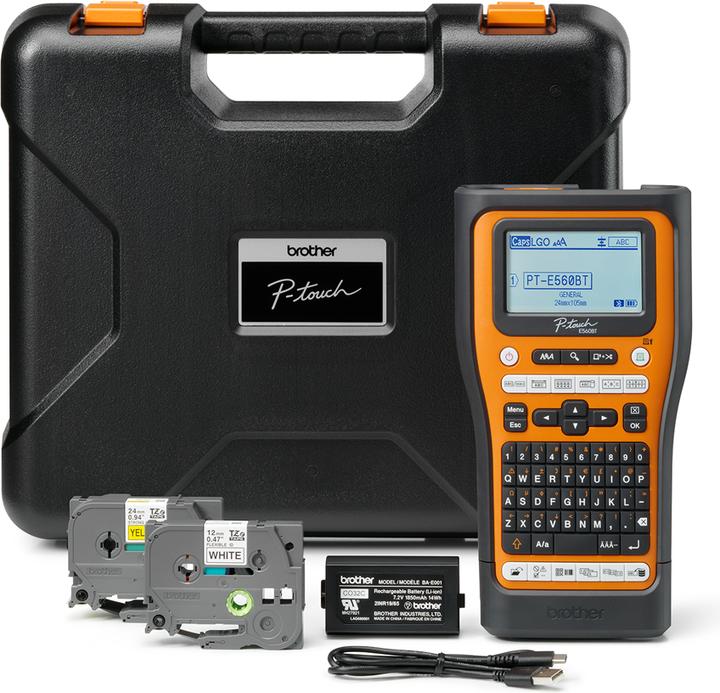 Actual product image Brother PT-E560BTVP 24 mm AZERTY