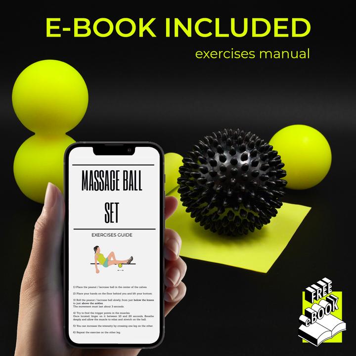 Immagine prodotto Kalahari 4 Wellness Palline Massaggio Muscolare, Palla Doppia e Lacrosse