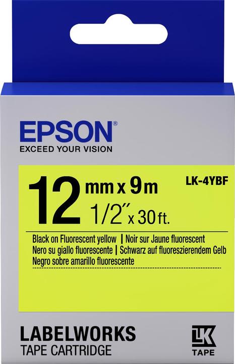 Epson Label Cassette Lk-4ybf (1.20 cm, Multicoloured)