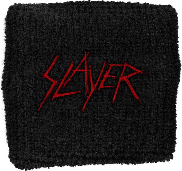 Slayer Scratch Logo Fabric Wristband (20% Elastan, 80% Baumwolle)