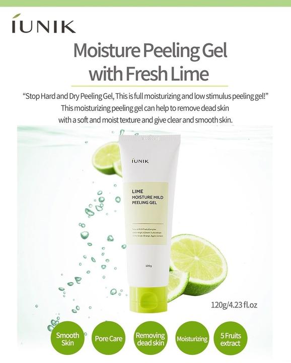 Actual product image iUNIK Lime Moisture Mild Peeling Gel (Gel, 120 ml)