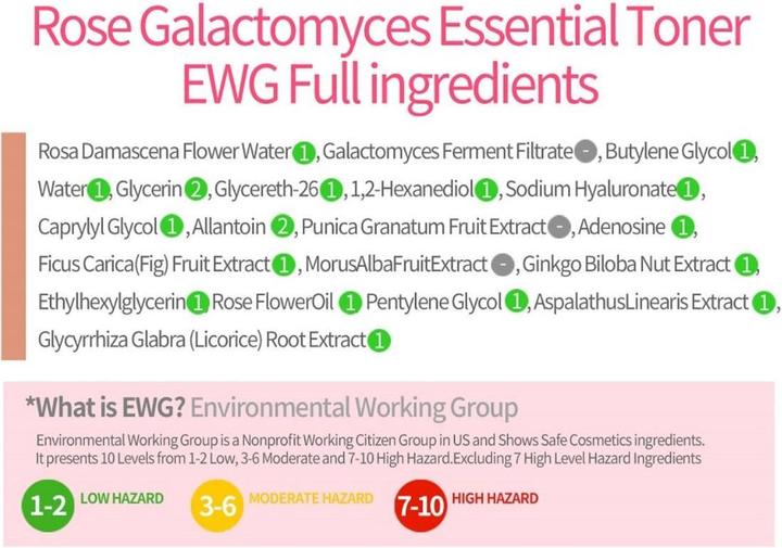 Immagine prodotto iUNIK Tonico essenziale alla rosa Galactomyces (Set per la cura del viso)