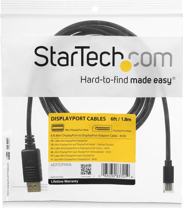 Actual product image StarTech Mini DisplayPort — DisplayPort (3 m, DisplayPort)
