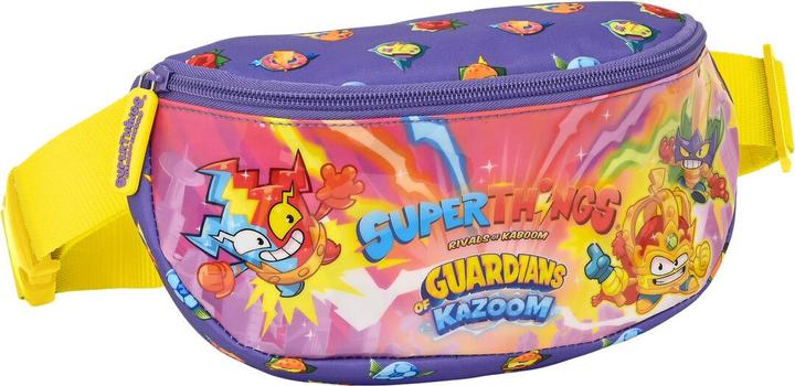 Superthings Gürteltasche Guardians of Kazoom Lila Gelb (23 x 14 x 9 cm)
