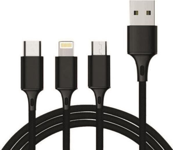 picked. 3 in 1 Multicharger USB cable (1.20 m)