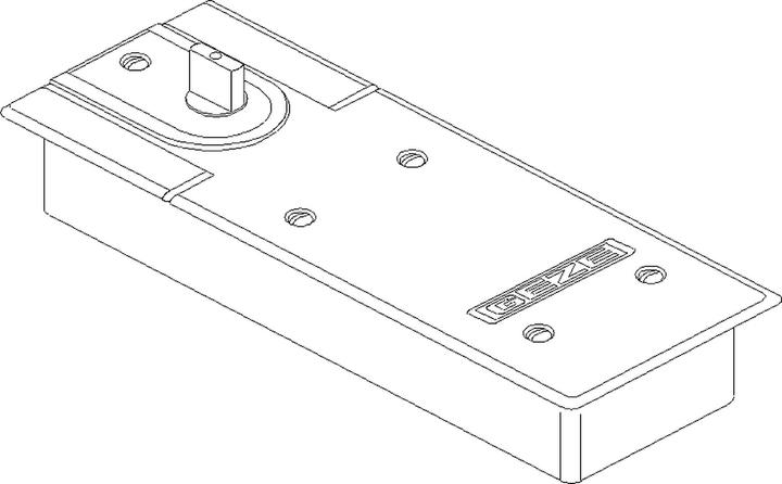 Produktbild Geze Bodentürschliesser TS 500 N, EN 3, Feststellung 90° (Indoor)