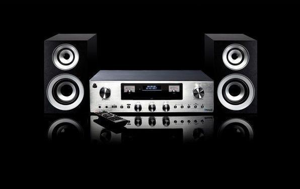 Immagine prodotto GPO PR200 - Sistema HiFi Premium Line, radio DAB+, CD, USB, bluetooth (Bluetooth, 1x 12 W)