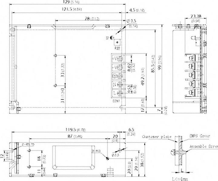 Produktbild TracoPower Netzteil Schaltmodus 24 V 3,2 A 76,8 W