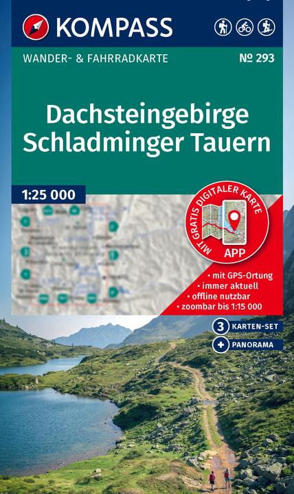 Produktbild Wanderkarten-Set 293 Dachsteingebirge, Schladminger Tauern (3 Karten) 1:25.000