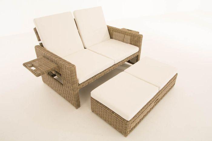 Produktbild Swisshandel24 Sofa Ancona Cremeweiss 5mm, natura