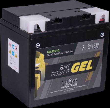 Image du produit Intact GEL52410 Bike-Power GEL 24Ah batterie moto 12N24-3 / 12N24-3A (12 V, 24 Ah, 290 A)