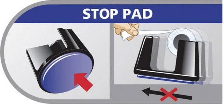 Actual product image tesa EASY CUT SMART adhesive tape dispenser for tables, with anti-slip technology, incl. 1 roll of