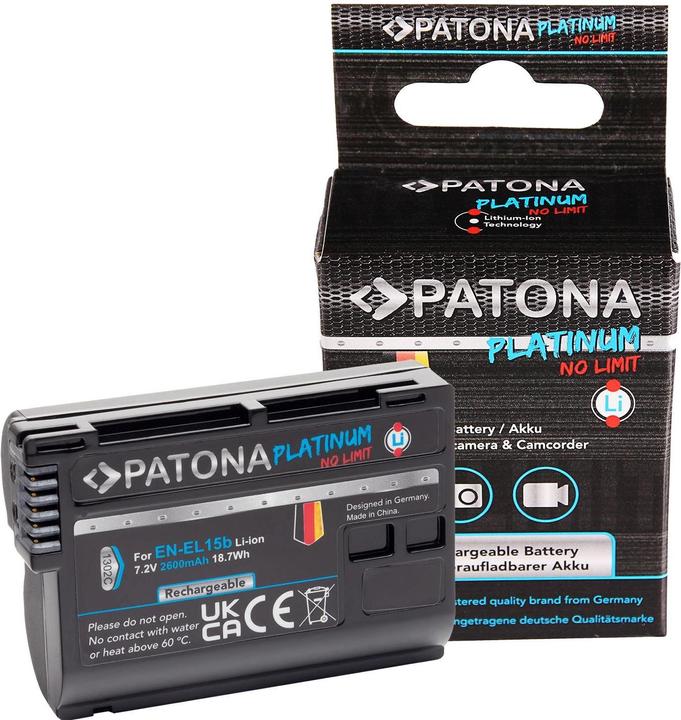 Actual product image Patona Platinum Battery EN-EL15, 2040 mAh/7.0V (Camera battery)