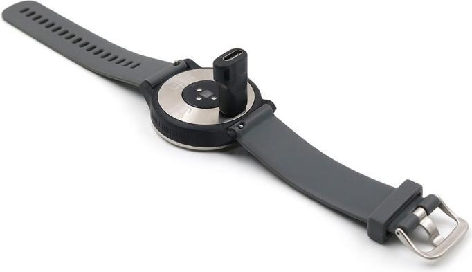 Produktbild Technikdepot Ladekopf mit USB-C Adapter für Garmin Fenix 5 / 5x / 5s / 6 / 6X / 6S Pro / Venu