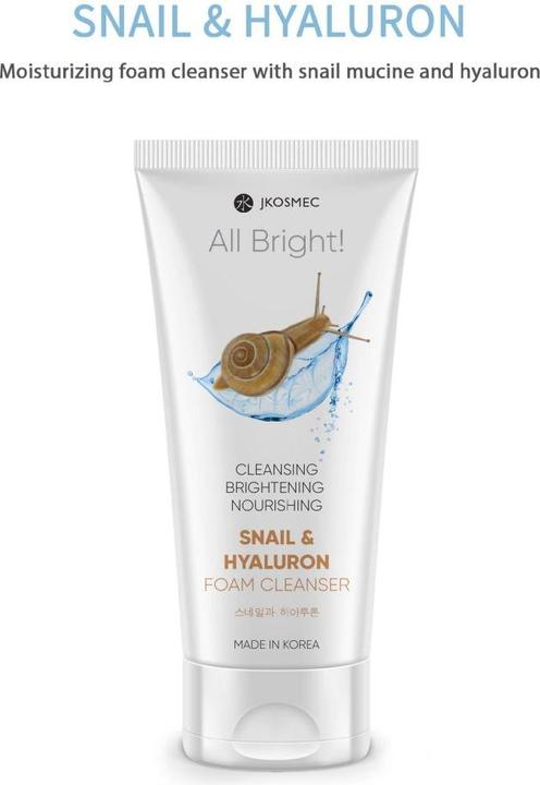 Actual product image JKosmec All Bright Snail and Hyaluron Foam Cleanser (Foam, 180 ml)
