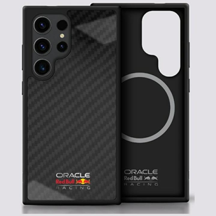 Produktbild Red Bull Real Carbon Fiber Shiny Logo MagSafe Case for Samsung Galaxy S25 Ultra Black (Samsung Galaxy S25 Ultra)