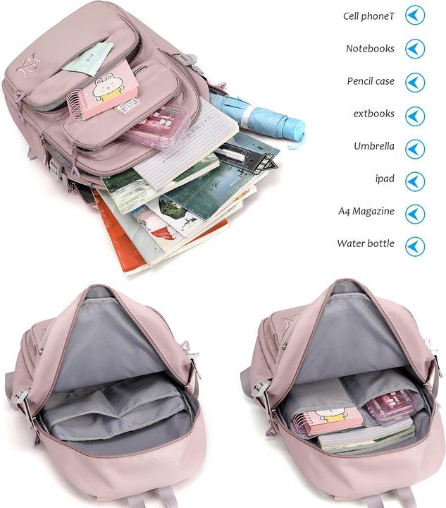 Produktbild Only-Bags.Store Schulrucksack Teenager Schultasche wasserdicht Rucksack Schule viele Fächer Laptopfach