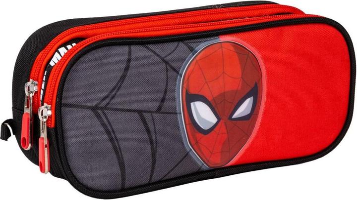 Image du produit Spiderman étui à crayons 2 compartiments, noir