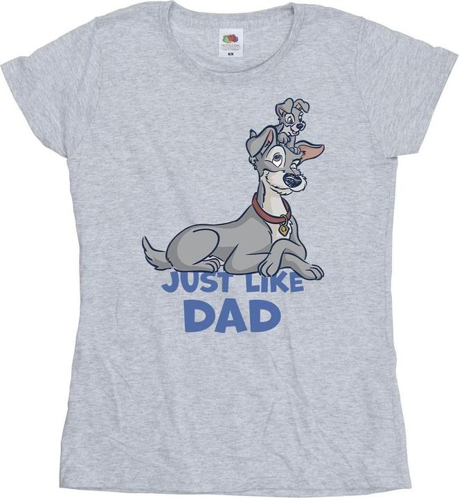 Disney Lady And The Tramp Just Like Dad TShirt (XL)
