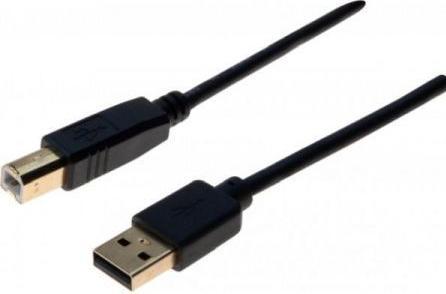 Produktbild Exertis Connect USB 2.0 Premium Kabel, vergoldet, USB St. A / USB St. B, 1,0 m Hochwertiges USB Anschlusskabel für s (1 m, USB 2.0)